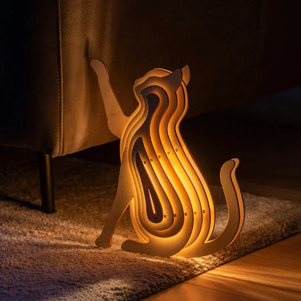 WildCraft™ Wooden Animal Light