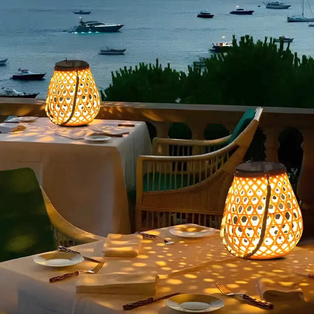 Solara™ Woven Lantern