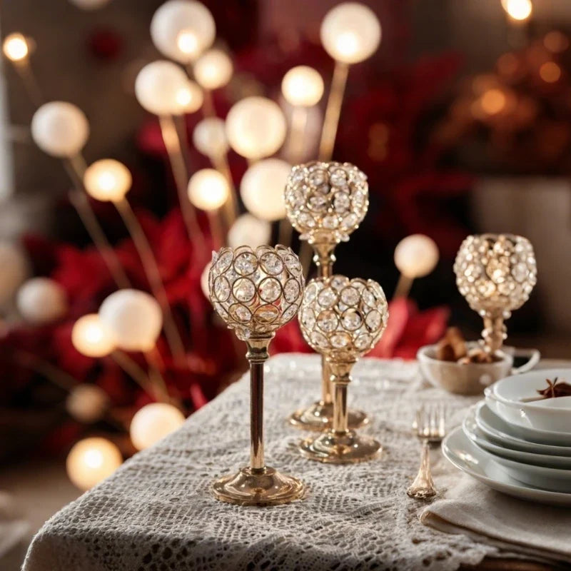 CrystalGlow™ Candle Holder