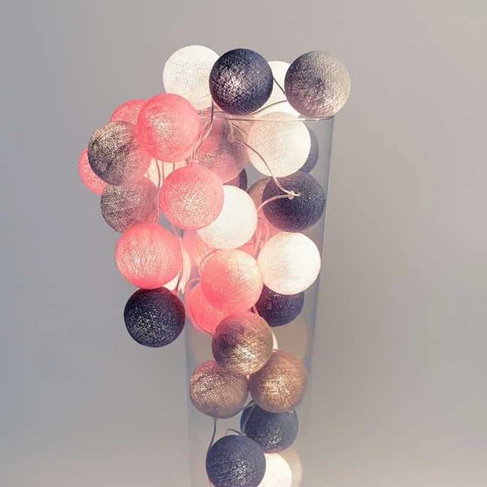 Cotton Ball Garland